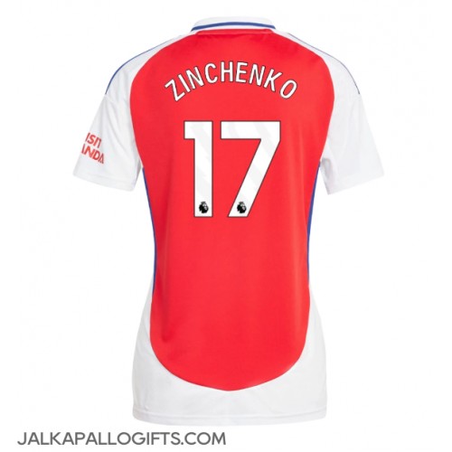 Arsenal Oleksandr Zinchenko #17 Kotipaita Naiset 2024-25 Lyhythihainen